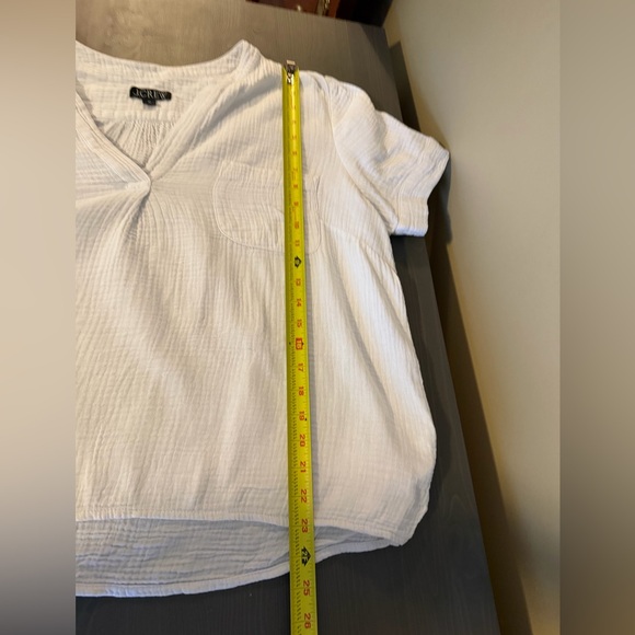 J.Crew Double Gauze Pop Over Blouse - Picture 8 of 8